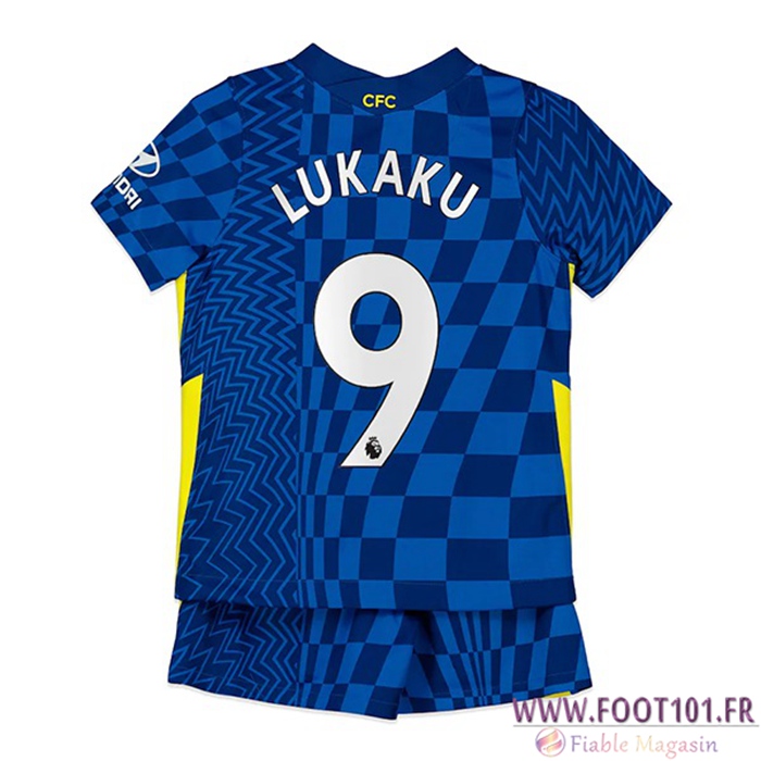 Maillot de Foot FC Chelsea (Lukaku 9) Enfant Domicile 2021/2022