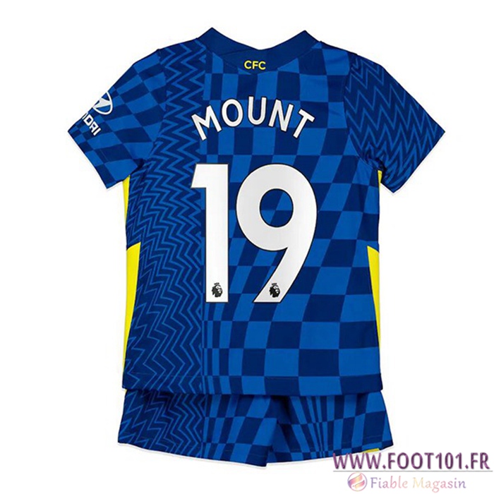Maillot de Foot FC Chelsea (Mount 19) Enfant Domicile 2021/2022