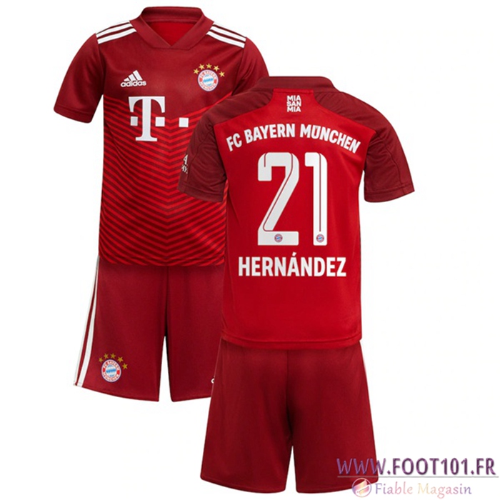 Maillot de Foot Bayern Munich (Hernandez 21) Enfant Domicile 2021/2022