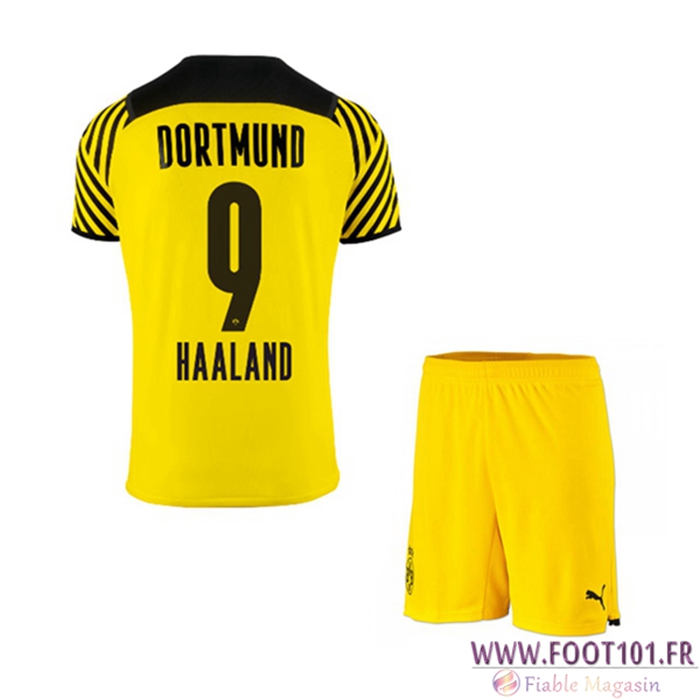 Maillot de Foot Dortmund BVB (Haaland 9) Enfant Domicile 2021/2022