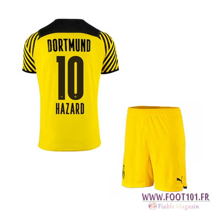 Maillot de Foot Dortmund BVB (Hazard 10) Enfant Domicile 2021/2022