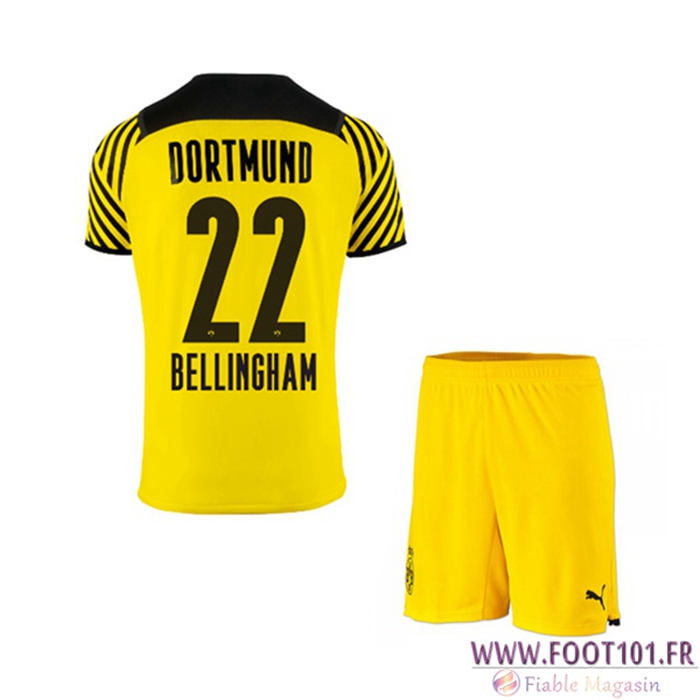 Maillot de Foot Dortmund BVB (Bellingham 22) Enfant Domicile 2021/2022