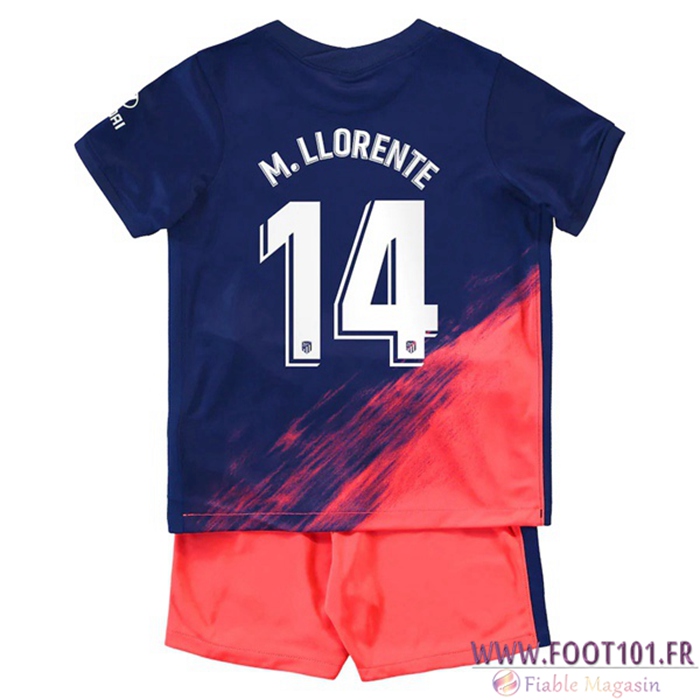 Maillot de Foot Atletico Madrid (M. Llorente 14) Enfant Exterieur 2021/2022