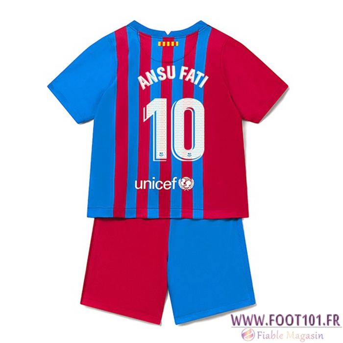 Maillot de Foot FC Barcelone (Ousmane Dembele 7) Enfant Domicile 2021/2022