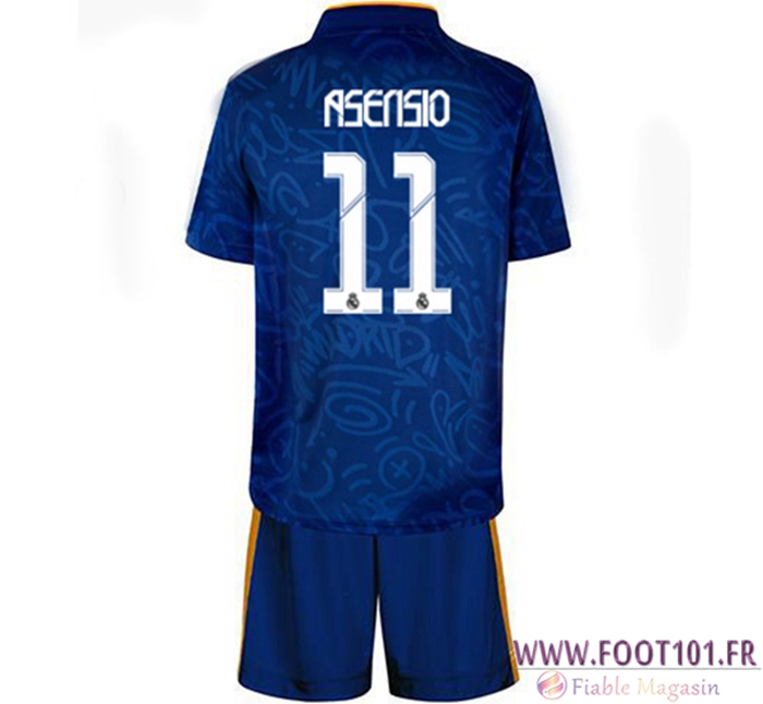Maillot de Foot Real Madrid (Asensio 11) Enfant Exterieur 2021/2022
