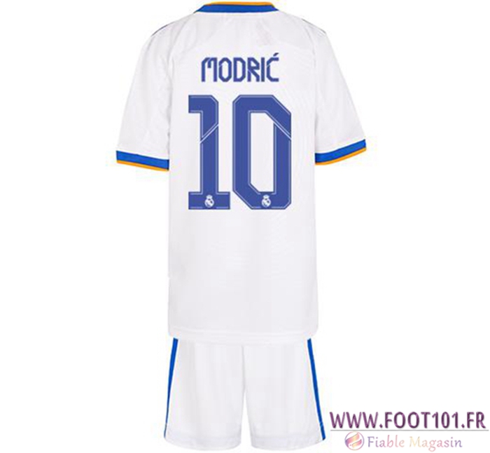 Maillot de Foot Real Madrid (Modric 10) Enfant Domicile 2021/2022