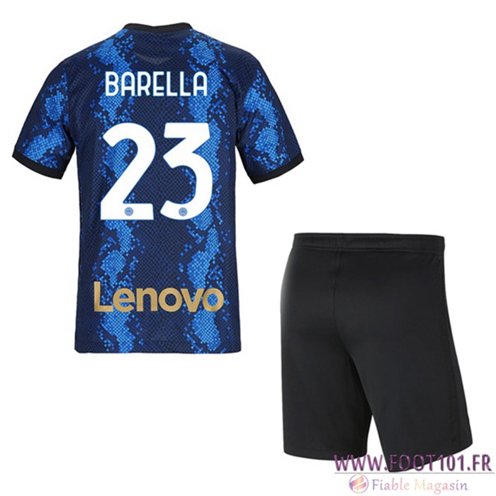 Maillot de Foot Inter Milan (BARELLA 23) Enfant Domicile 2021/2022