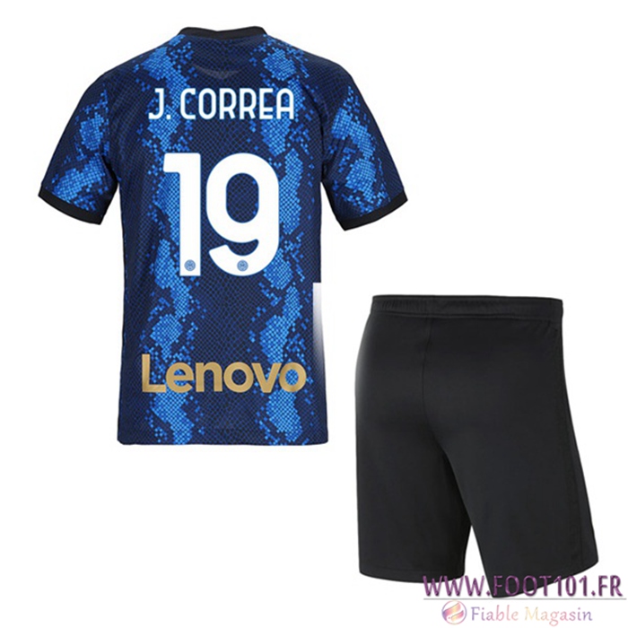 Maillot de Foot Inter Milan (J.CORREA 19) Enfant Domicile 2021/2022