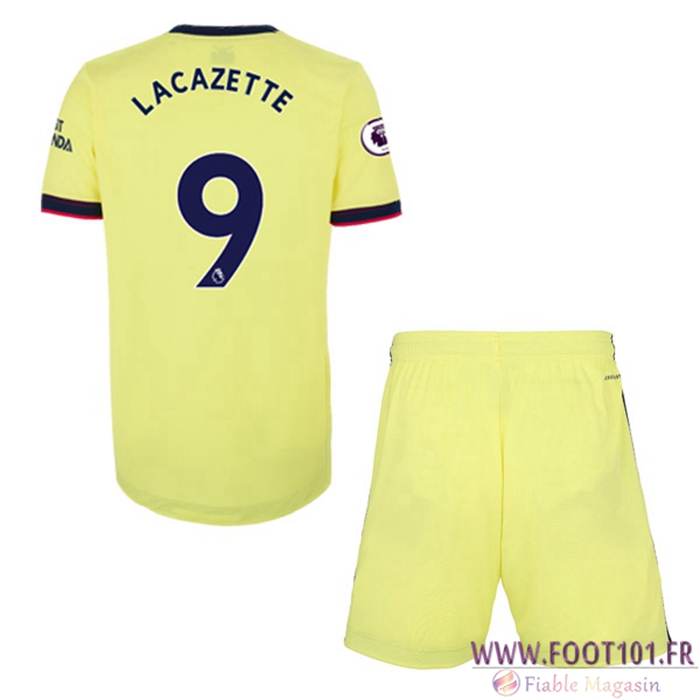 Maillot de Foot FC Arsenal (Alexandre Lacazette 9) Enfant Exterieur 2021/2022