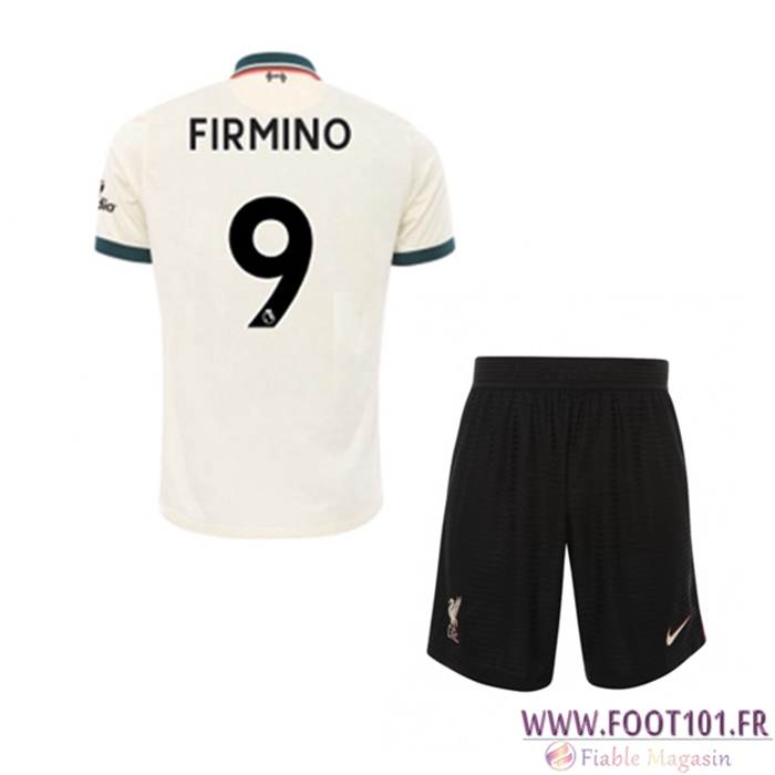 Maillot de Foot FC Liverpool (Roberto Firmino 9) Enfant Exterieur 2021/2022