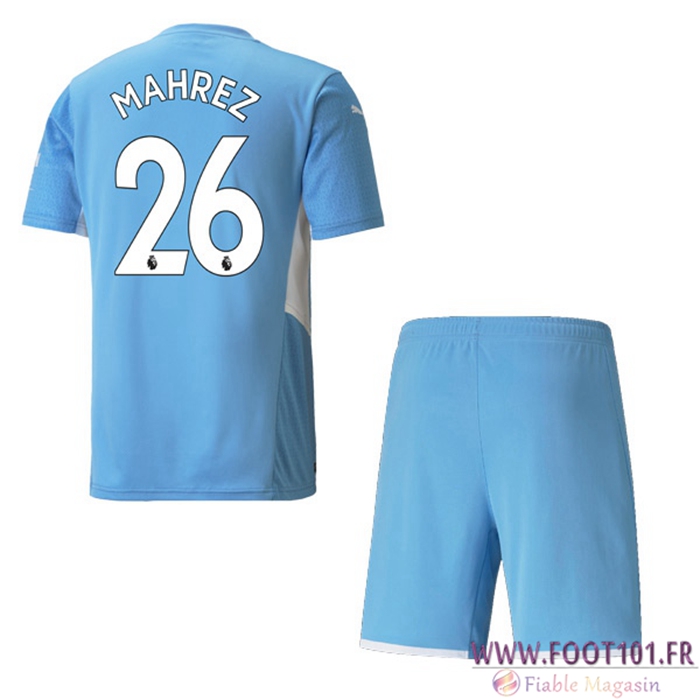 Maillot de Foot Manchester City (MAHREZ 26) Enfant Domicile 2021/2022