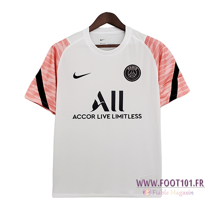 Training T-Shirts PSG Blanc/Rose 2021/2022