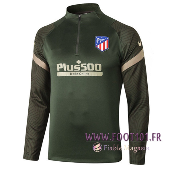 Training Sweatshirt Atletico Madrid Vert 2020/2021