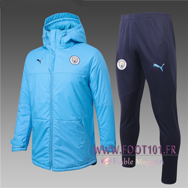 Doudoune Du Foot Manchester City Bleu + Pantalon 2020/2021
