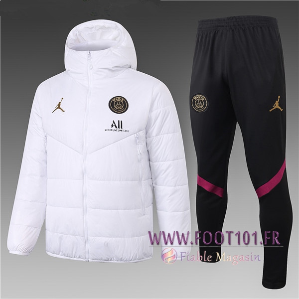 Doudoune Du Foot PSG Jordan Blanc + Pantalon 2020/2021