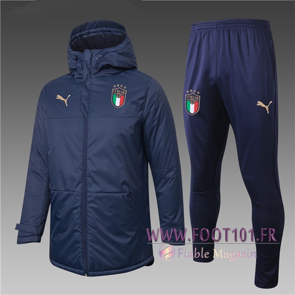 Doudoune Du Foot Italie Bleu Marin + Pantalon 2020/2021