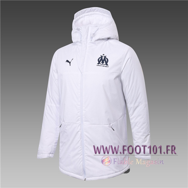 Doudoune Du Foot Marseille OM Blanc 2020/2021