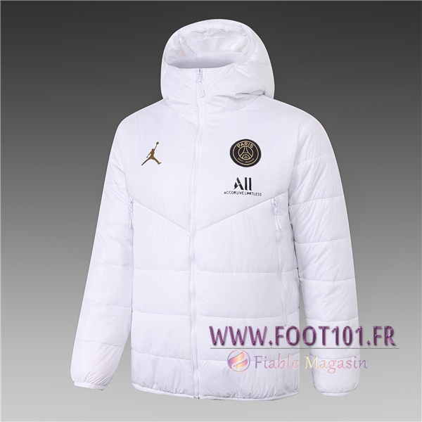 Doudoune Du Foot PSG Jordan Blanc 2020/2021