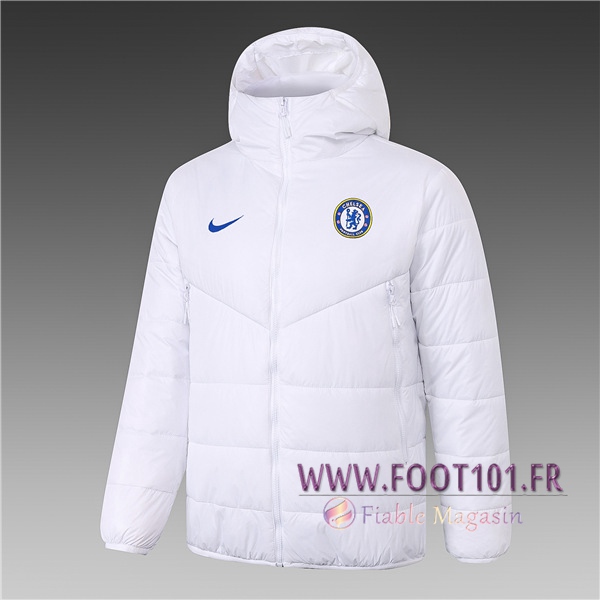 Doudoune Du Foot FC Chelsea Blanc 2020/2021