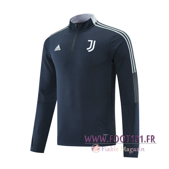 Sweatshirt Training Juventus Bleu Marin/Blanc 2021/2022