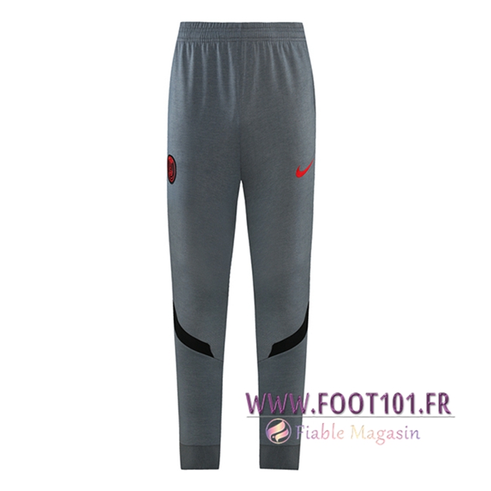 Training Pantalon Foot Jordon PSG Gris Fonce 2021/2022