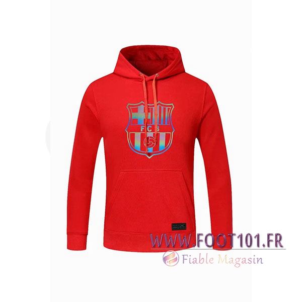 Training Sweatshirt Capuche FC Barcelone Rouge 2020/2021