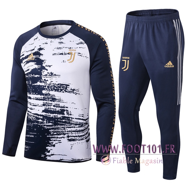 Ensemble Survetement de Foot Juventus Enfant Bleu/Blanc 2020/2021