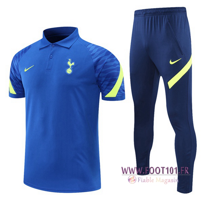Ensemble Polo Tottenham Hotspur + Pantalon Bleu/Vert 2021/2022