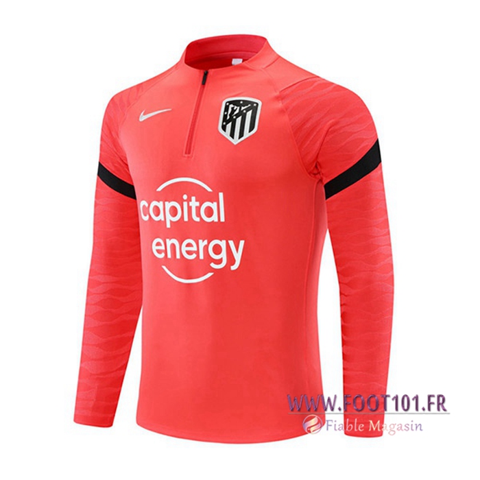 Sweatshirt Training Atletico Madrid Rouge/Noir 2021/2022