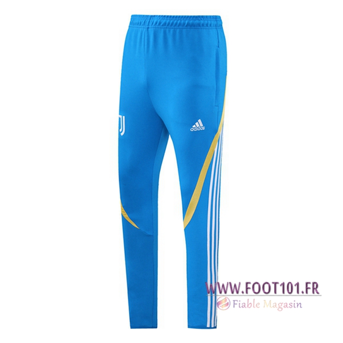 Training Pantalon Foot Juventus Bleu/Jaune 2021/2022