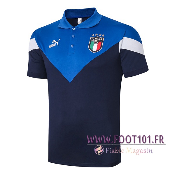 Polo Foot Italie Bleu 2020/2021