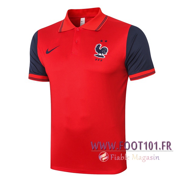 Polo Foot France Rouge 2020/2021