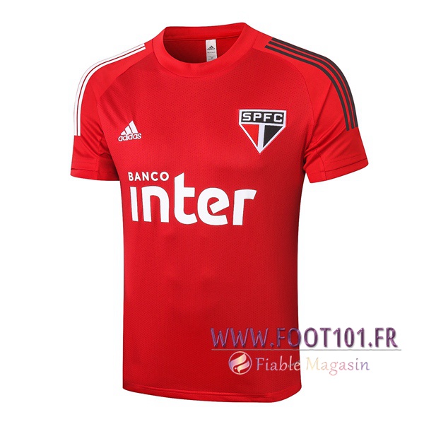 Training T-Shirts Sao Paulo FC Rouge 2020/2021
