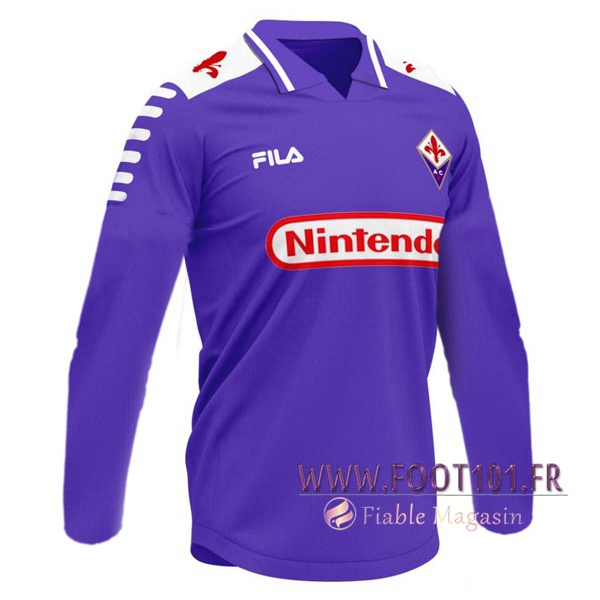 Maillot Retro ACF Fiorentina Domicile Manche Longue 1998/1999