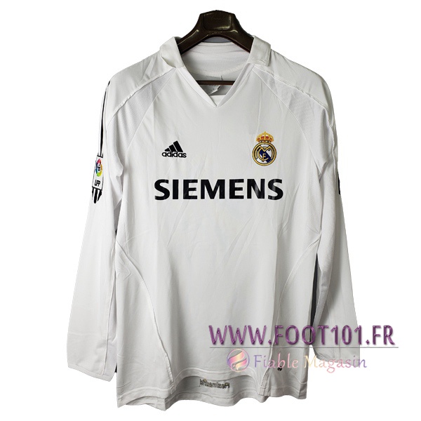 Maillot Retro Real Madrid Domicile Manche Longue 2005/2006