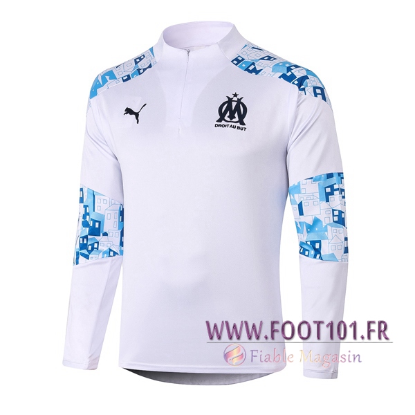 Training Sweatshirt Marseille OM Blanc 2020/2021