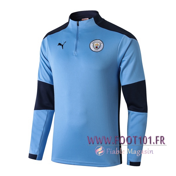 Training Sweatshirt Manchester City Bleu 2020/2021