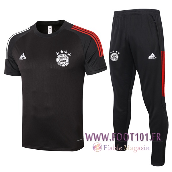 Training T-Shirts Bayern Munich + Pantalon Noir 2020/2021
