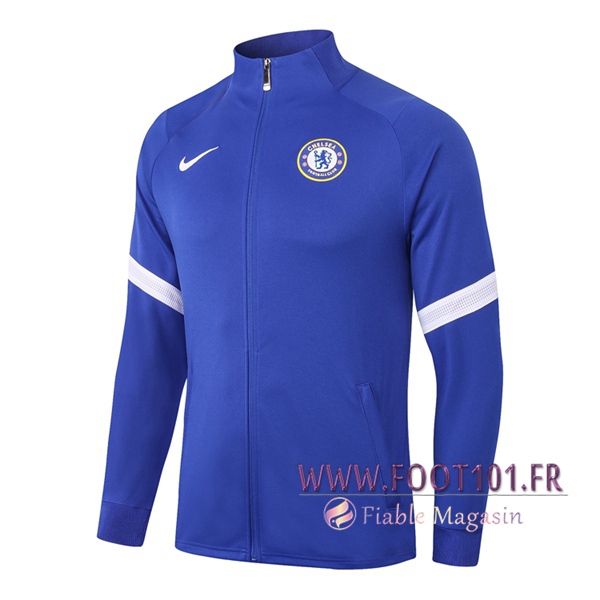 Nouveaux Veste Foot FC Chelsea Bleu 2020/2021