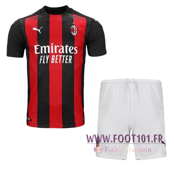 Nouveau Maillot de Foot Milan AC Enfant Domicile 2020/2021