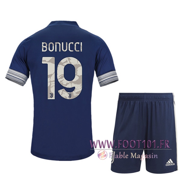 Maillot de Foot Juventus (BONUCCI 19) Enfants Exterieur 2020/2021