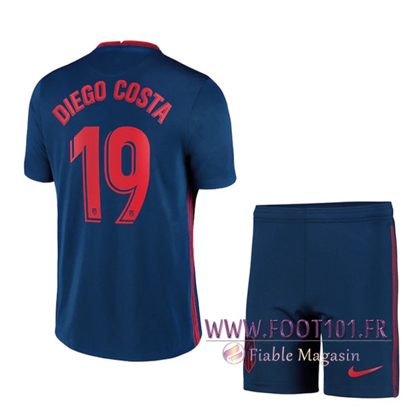 Maillot de Foot Atletico Madrid (Diego Costa 19) Enfants Exterieur 2020/2021