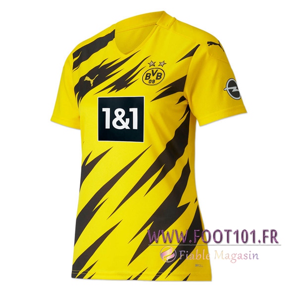 Nouveaux Maillot Foot Dortmund BVB Femme Domicile 2020/2021