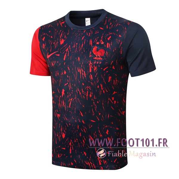 Training T-Shirts France Rouge Noir 2020/2021
