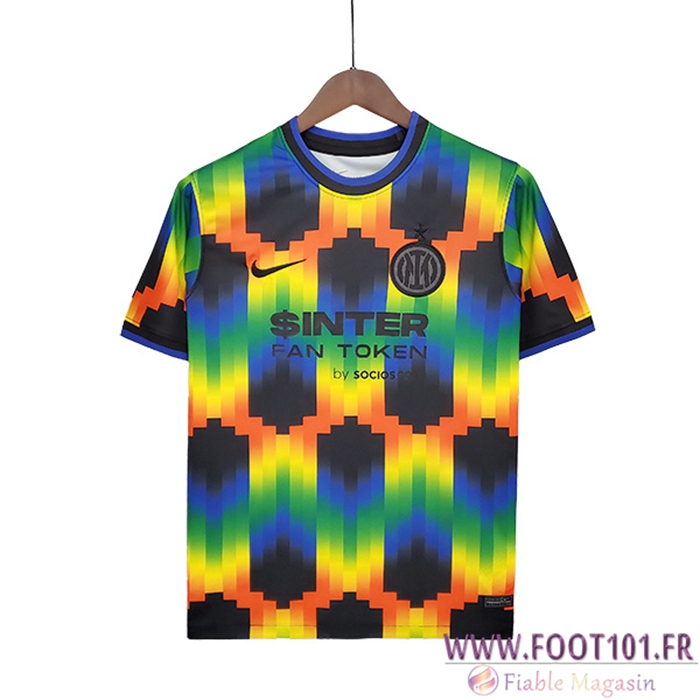 Training T-Shirts Inter Milan Noir/Bleu/Jaune 2022/2023