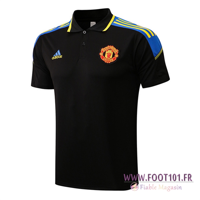 Polo Foot Manchester United Noir 2022/2023