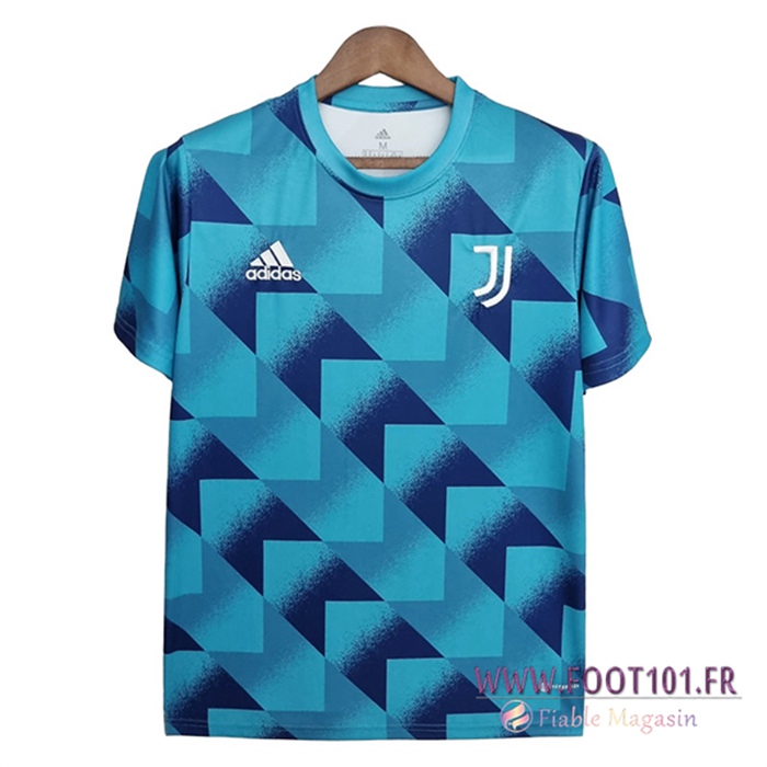 Training T-Shirts Juventus Bleu Geometric Pattern 2022/2023