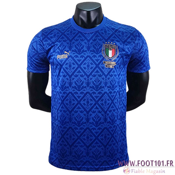 Maillot Equipe Foot Italie Commemorative Edition Bleu 2022