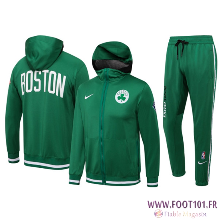 Ensemble Survetement de Foot Boston Celtics Vert 2022