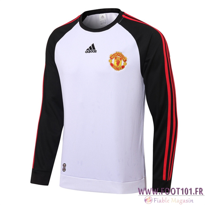 Sweatshirt Training Manchester United Blanc 2022/2023